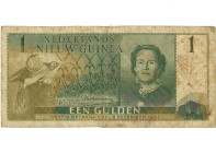 Nederlands Nieuw-Guinea. 1 Gulden. Bankbiljet. Type 1954. - Fraai. Fraai.