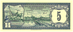 Nederlandse Antillen. 5 Gulden. Banbiljet. Type 1972. - UNC. UNC.