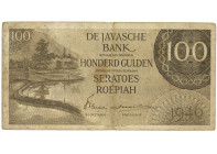Indonesia. 100 Gulden. Banknote. Type 1946. - Very fine -. Very fine -.