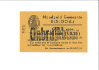 Nederland. 25 cent. Waardebon. Type 1940. Type Elsloo. - UNC. UNC.