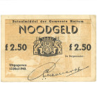Nederland. 2.50 Gulden. Waardebon. Type 1940. Type Hattem. - Zeer Fraai. (Alm. 52.06) - Zeer Fraai.