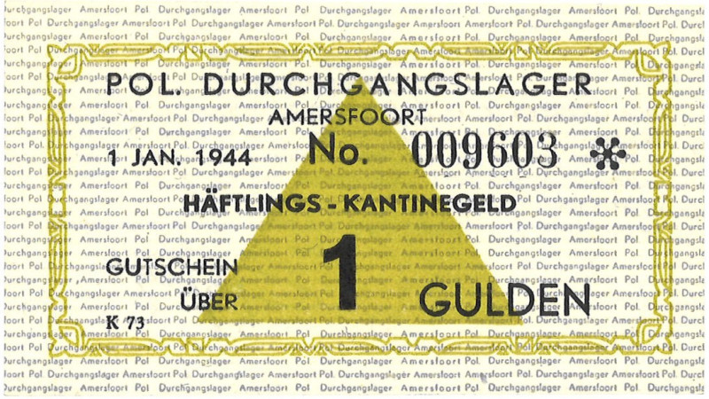 Nederland. 1 Gulden. Kampgeld. Type 1944. Type Amersfoort met ster. - UNC. UNC.