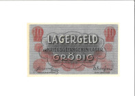 Germany. 10 Heller. Camp money. Type ND. - UNC. UNC.