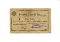German East Africa. 1 Rupie. Banknote. Type 1915. - Very fine. Very fine.