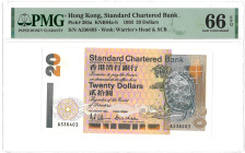 Hong Kong. 20 Dollar. Banknote. Type 1993. - PMG 66EPQ (AV / Pick / Plomp. Pick# 285a) - UNC.