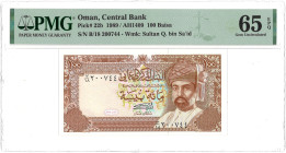 Oman. 100 Baisa. Banknote. Type 1989. - PMG 65EPQ (AV / Pick / Plomp. Pick# 22b) - UNC.