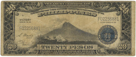 Philipines. 20 Pesos. Banknote. Type 1922. - Fine +. Fine +.