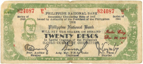 Philipines. 20 Pesos. Banknote. Type 1942. - Good. Good.