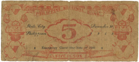 Philipines. 5 Pesos. Banknote. Type 1942. - Good. Good.