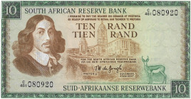 South Africa. 10 Rand. Banknote. Type ND. - About UNC. About UNC.