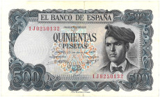 Spain. 500 Pesetas. Banknote. Type 1971. - Very fine +. Very fine +.