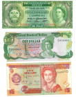 Belize. Lot 3 Banknotes. Banknote. Type 1976/2005. - Very fine – UNC. Very fine – UNC.