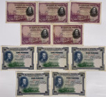 Spain. Lot 10 Banknote. Banknote. Type 1925/1928. - Very fine +. Very fine +.