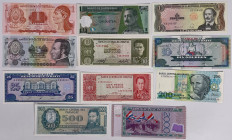 World. Lot 11 Banknotes. Banknote. Type ND. - UNC. UNC.