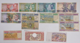 World. Lot 13 banknotes. Banknote. Type ND. - Extremely fine / UNC. Extremely fine / UNC.