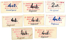 Lot 8 Waardebonnen. Waardebon. Type 1980. Type Noodcenten Bakkerij Smeets Meersen. - Zeer Fraai. Zeer Fraai.