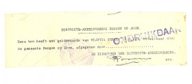 Nederland. 50 cent. Waardebon. Type ND. Type Bergen op Zoom. - Zeer Fraai. (Alm. 9.01) - Zeer Fraai.