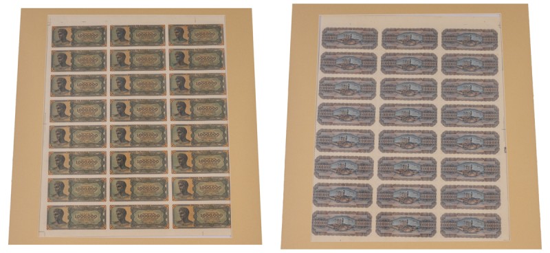 Greece
German & Italian Occupation WWII
Uncut page (24 pieces) of Trial 1.000....