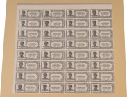 Greece
German & Italian Occupation WWII
Full uncut page (32 pieces) of Front Progressive Proof Trial 1.000.000 Drachmai, 29 June 1944
Without seria...
