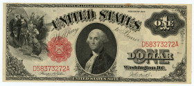 USA
Legal Tender
$1, 1917
S/N D58373272A pp D
Signatures Teehee and Burke
Fr. 36

About Extremely Fine.

From the ''Yankee'' Collection of banknotes.