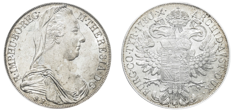 Holy Roman Empire, Maria Theresia, 1740-1780. Taler, dated 1780 S.F., Milan mint...