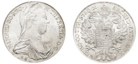 Holy Roman Empire, Maria Theresia, 1740-1780. Taler, dated 1780 S.F., Milan mint (struck 1821-1841), “S.F.” large and straight “M” (KM-T1; Hafner 39a)...