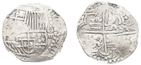 Bolivia, Philip III, 1598-1621. Cob 8 Reales, (1598-1621), Potosi mint, 25.22g (KM10).

A decent example struck on sound metal. 

Graded AU Details, C...