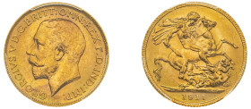 Canada, George V, 1910-1936. AV Sovereign, 1911 C, Ottawa mint (KM20; S-3997; Fr. 2).

Sharp details with full lustre. An eye-appealing example of thi...