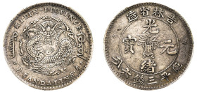 China, Kirin Province, Kuang-hsü (Guangxu), 1875-1908. 3 Mace and 6 Candarins (50 Cents), ND (1898), Kirin mint, variety DAI IN (CANDAIINS instead of ...
