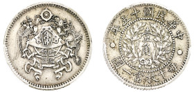 China, Republic, 1912-1949. “Dragon and Phoenix” 10 Cents (Jiao), Year 15 (1926), Tientsin mint (KM-Y334; L&M83).

A charming specimen with attractive...