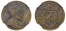 Cyprus, British Administration, Edward VII, 1901-1910. 18 Piastres, 1907, Royal mint, (KM10; Fitikides 50).

A very charming example for this rare typ...
