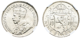 Cyprus, British Administration, George V, 1910-1936. 9 Piastres, 1919, Royal mint (KM13; Fitikides 65).

Steel-grey tone with much lustre, especially ...