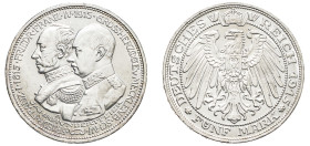 German States, Mecklenburg-Schwerin, Friedrich Franz IV, 1897-1918. 5 Mark, 1915 A, 100th Anniversary of the Grand Duchy of Mecklenburg-Schwerin, Berl...
