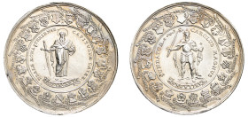 German States, Münster. Sede Vacante AR Medal, 1761, by Johan Thiebaud, 43.57g, 55mm (Schulze 252; Zepernick 224).

Extremely fine with minor hairline...