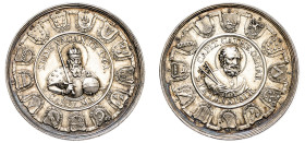 German States, Osnabruck. Sede Vacante AR Medal, 1761, Amsterdam mint, unsigned, 30.24g, 45mm (Kennepohl 384; Zepernick 236).

Extremely fine with lig...