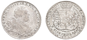 German States, Saxony (Albertinian Line), Friedrich Christian, 1763. Conventionstaler, 1763 FWôF, Dresden mint, 27.80g (KM962; Dav. 2677).

Very fine ...