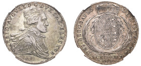 German States, Saxony (Albertinian Line), Friedrich August III, 1763-1806. “Mining” Taler, 1804 SGH, Ausbeute, with “BERGBAUES” and “MARK F”, Dresden ...
