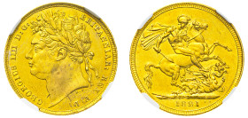 Great Britain, George IV, 1820-1830. AV Sovereign, 1821, London mint (KM682; S-3800; Fr. 376).

A very attractive example of this popular type display...