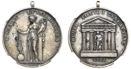 Greece, King Otto, 1832-1862. AR Medal, dated 1822, probably struck in 1836 and awarded in 1837, First National Assembly, by Konrad Lange, without “K....