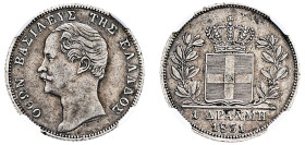 Greece, King Otto, 1832-1862. Drachma, 1851, Second Type, old bust, Vienna mint (KM35; Divo 13).

An excellent example of this type with superb detail...
