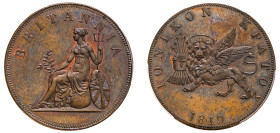 Greece, Ionian Islands, British Administration, 1809-1863. 2 Obols, 1819, coin alignment (KM33).

An example with attractive brown tone and iridescent...