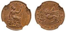 Greece, Ionian Islands, British Administration, 1809-1863. Lepton, 1853, medal alignment (KM34).

Graded MS64BN NGC.

From the “Athanasios” Collection...