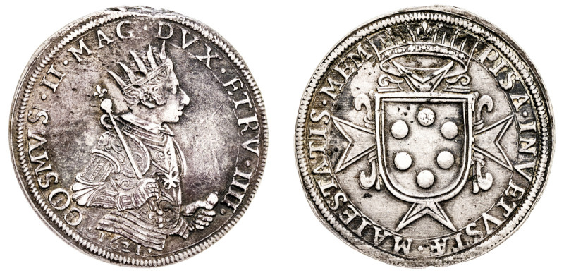 Italian States, Pisa, Cosimo II de Medici, 1608-1621. Tallero, 1621, Florence mi...