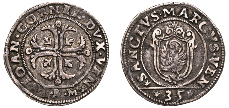 Italian States, Venice, Doge Giovanni Corner I, 1625-1629. 1/4 Scudo (35 Soldi),...