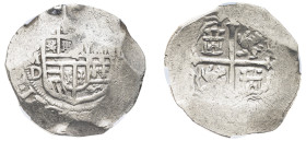 Mexico, Philip III, 1598-1621. Cob 8 Reales, (1598-1621) Mo D, Mexico City mint, 27.50g (KM44.3).

An unobstructive scratch on right field of obverse,...