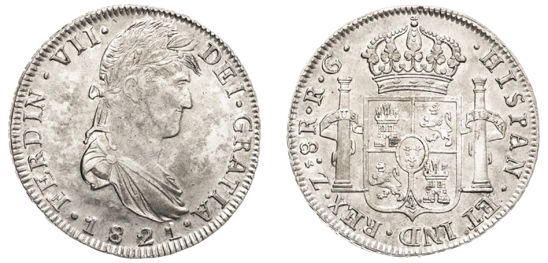 Mexico, Zacatecas, Ferdinand VII, 1808-1821. 8 Reales, 1821 Zs-RG, Zacatecas min...