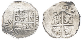 Spain, Philip III, 1598-1621. Cob 4 Reales, (1598-1621) V, Seville mint, 13.40g (KM33.4).

Graded XF45 NGC. 
Two in XF45, only one example in higher g...