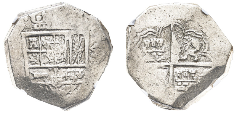 Spain, Philip III or Philip IV, 1598-1621 or 1621-1665 respectively. Cob 8 Reale...