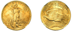 USA, Federal Republic, 1776-. AV 20 Dollars, 1924 Saint-Gaudens - Double Eagle, with motto, Philadelphia mint (KM131; Fr. 187).

Superb details with f...
