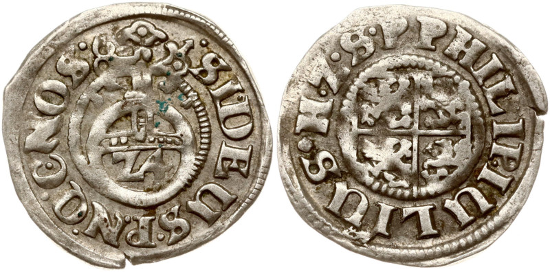 Germany, Pomerania-Wolgast. Philip Julius (1592-1625). 1/24 Taler 1611. Silver 1...